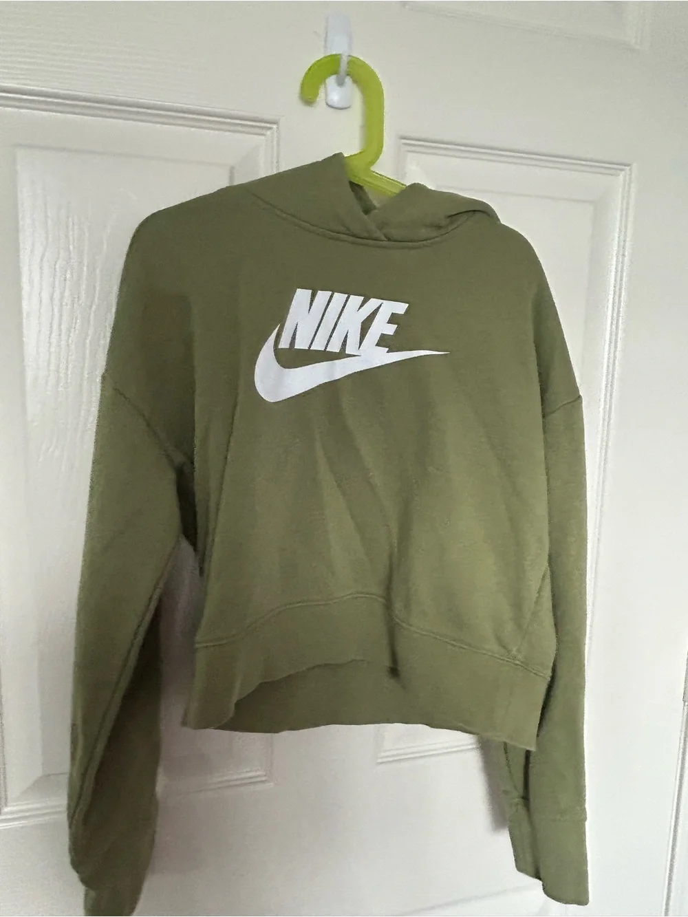 Nike Olive Hoodie and Joggers Set with White Swoosh